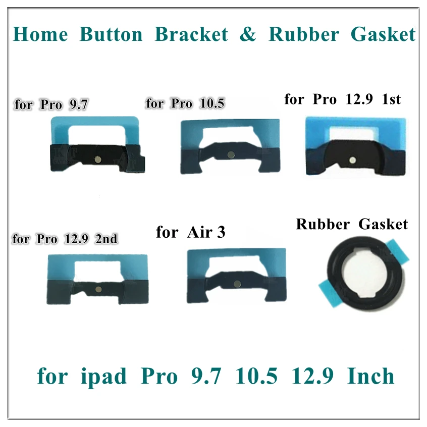 1Pcs OEM Home Button Seal Rubber Gasket Bracket Holder Adhesive Sticker for Ipad Pro 9.7 10.5 12.9 Inch 1st 2nd Gen Air 3 2019