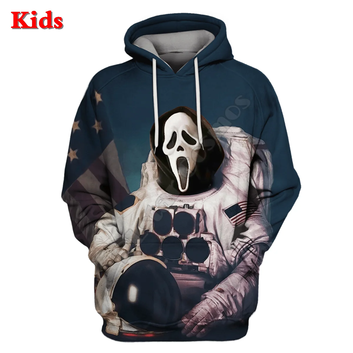 Astronaut Tiger Galaxy Hoodies T-shirt 3D Printed Kids Sweatshirt Long Sleeve Boy For Girl Funny Pullover 05