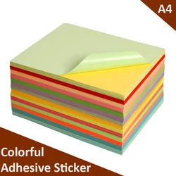 A4 Farbe Selbst-adhesive Aufkleber Papier Bunte Klebe Label Waterglue Für Kopierer Laser Inkjet Drucker 20 oder 50 blätter