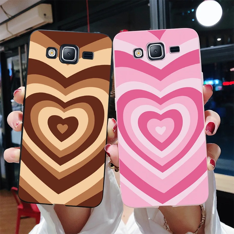 Sunflower Candy Love Heart Silicone Case For Samsung Galaxy Grand Prime Plus G530 G531 J2 Prime SM-G532F Phone Case Coque Fundas