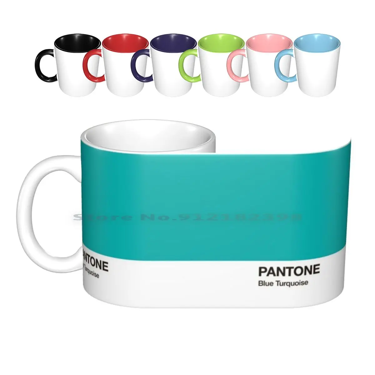 Pantone Colour Blue Turquoise. Colour Of The Year 2005. Ceramic Mugs Coffee Cups Milk Tea Mug Pantone Sand Graphic Design