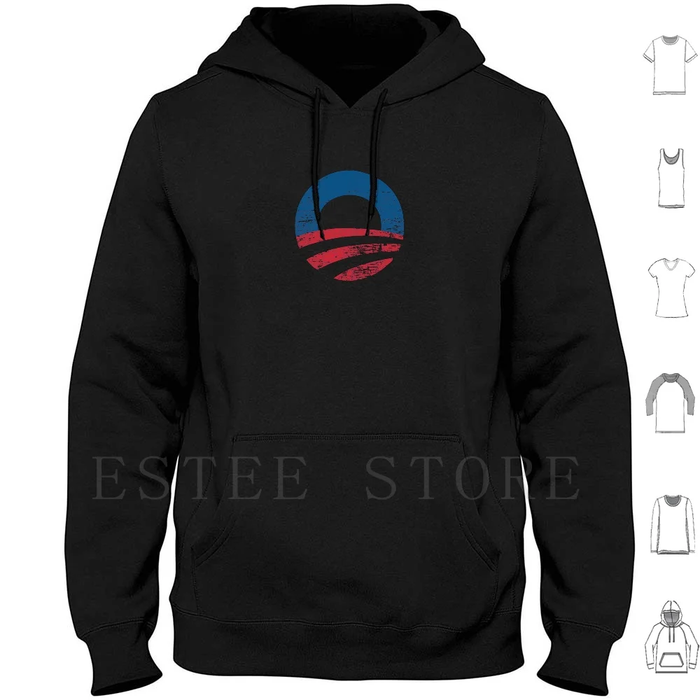 Retro Obama Logo Shirt Hoodies Long Sleeve Obama 2012 Obama 12 Re Elect Obama Barack Obama Cool Vote Democrat