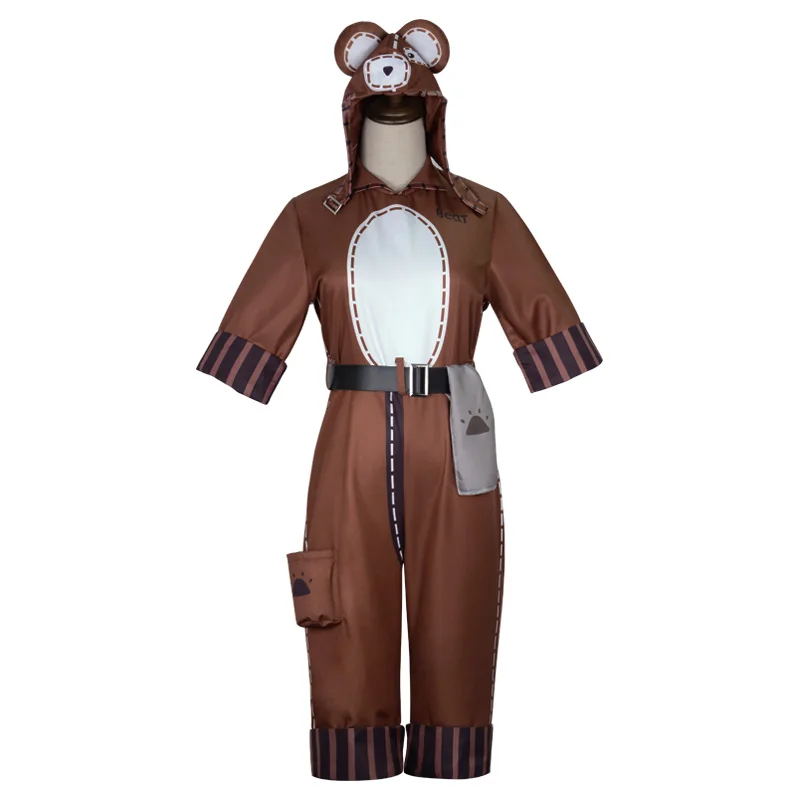 

Anime Hot Game Identity V Cosplay Costume Jumpsuit Set Tracy Reznik Machinist's Bear Girl Cos Suit Halloween Women Outfits