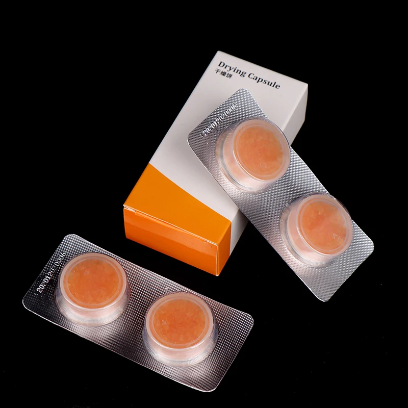 Hearing Aid Drying Capsules Desiccant Dehumidifier(2 Boxes/ 4 Cards)