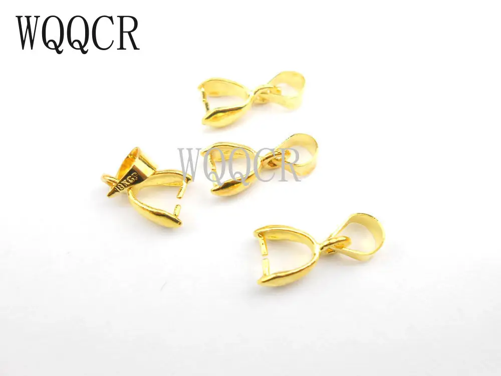 50PCS Free Shipping DIY gold jewelry accessories necklace earrings connecting folder pendant accessories