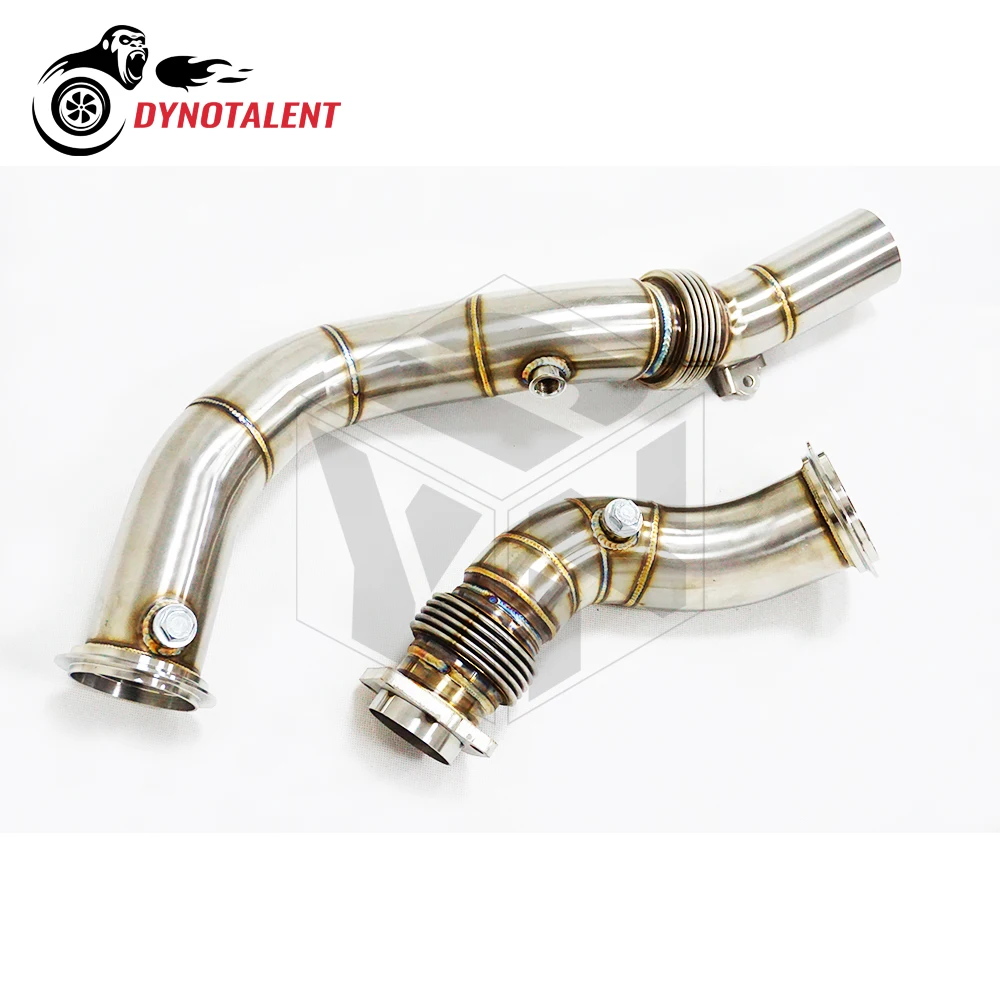 DYN RACING SS304 3.0'' Decat DownPipe Exhaust For 15-19 BMW M3 M4 & M2 Competition S55 F80 F82 F87 Exhaust Downpipe