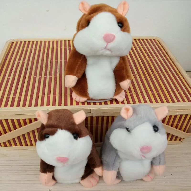 Popular Children's Plush Toys Sweet Animals Talking Hamsters Talking Voice Recording Hamsters and Stuffed Animal Toys Gifts