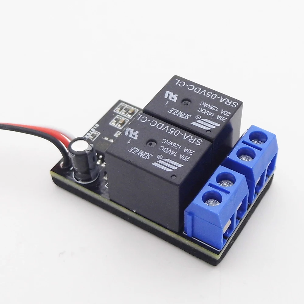 1PC RC Model PWM Receiver Control Switch 2-Ways 20A Relay for RC Boat Marine Water Pump RC Car Light FPV Camera