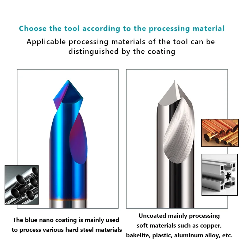 Tungsten Steel Centering Drill, Posicionamento Drill, 90 ° Localização Center Bit, Grooving Chanfro, Fresa, HRC65 Carbide