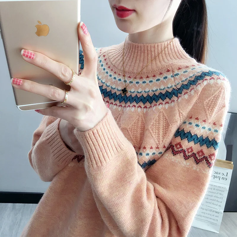 of new fund of  autumn winters is wearing western style short paragraph knitting render unlined upper garment