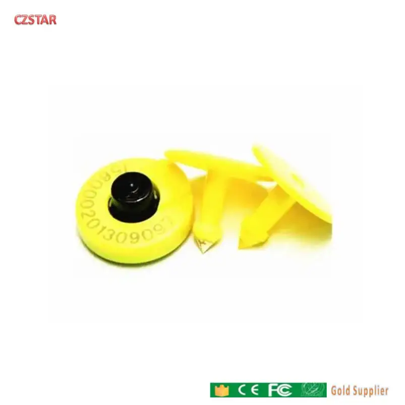 100pcs 125khz Livestock tracking management ear tag 134.2khz EM4305 ISO 11784 11785 air core rfid tag for cattle sheep goat