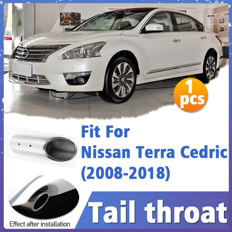 

Stainless Steel Tail Throat Car Exhaust Muffler Tube Exhaust Pipe Deafener for Nissan Terra Cedric Auto Accessories 1pcs