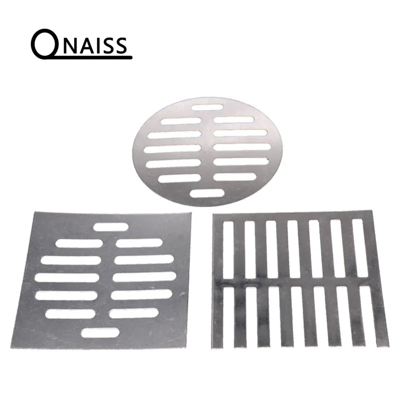 Square/Round Floor Drain Covers Bathroom Supplies Silver Tone Stainless Steel Floor Drain Covers Square Side Drain Grille