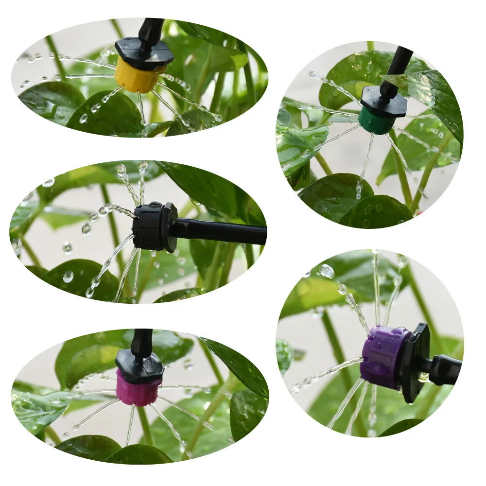 30-800Pcs 4/7mm Garden Irrigation Nozzle Adjustable Dripper Watering Sprinkler Drip Irrigation System Balcony Yard Greenhouse