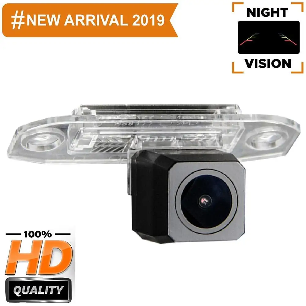 HD 1280x720p Reversing Camera Night Vision Waterproof Rear View Backup Camera for Volvo XC60 XC90 S40 S60 S60L S80L V60