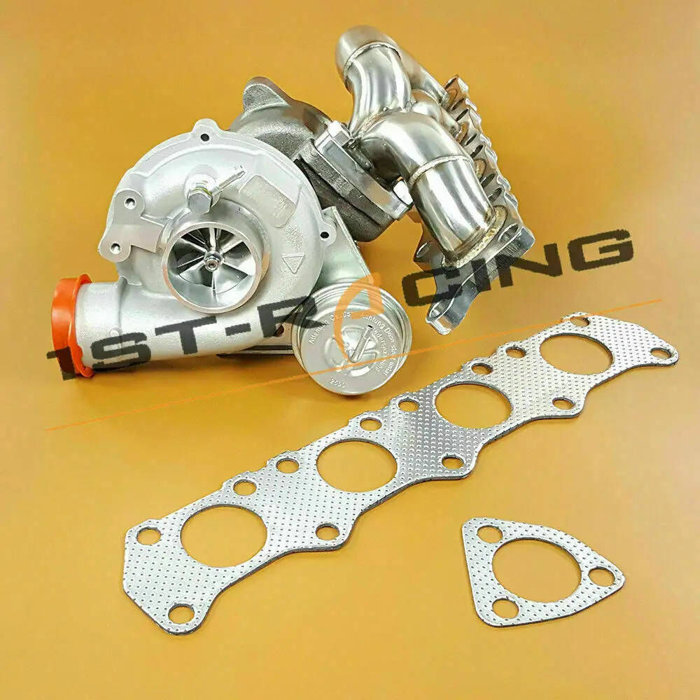 F21L 6+6 Billet Upgraded Turbo + Exhaust Manifold For Audi A4 B5 B6 VW Passat 3B2 3B3 1.8T