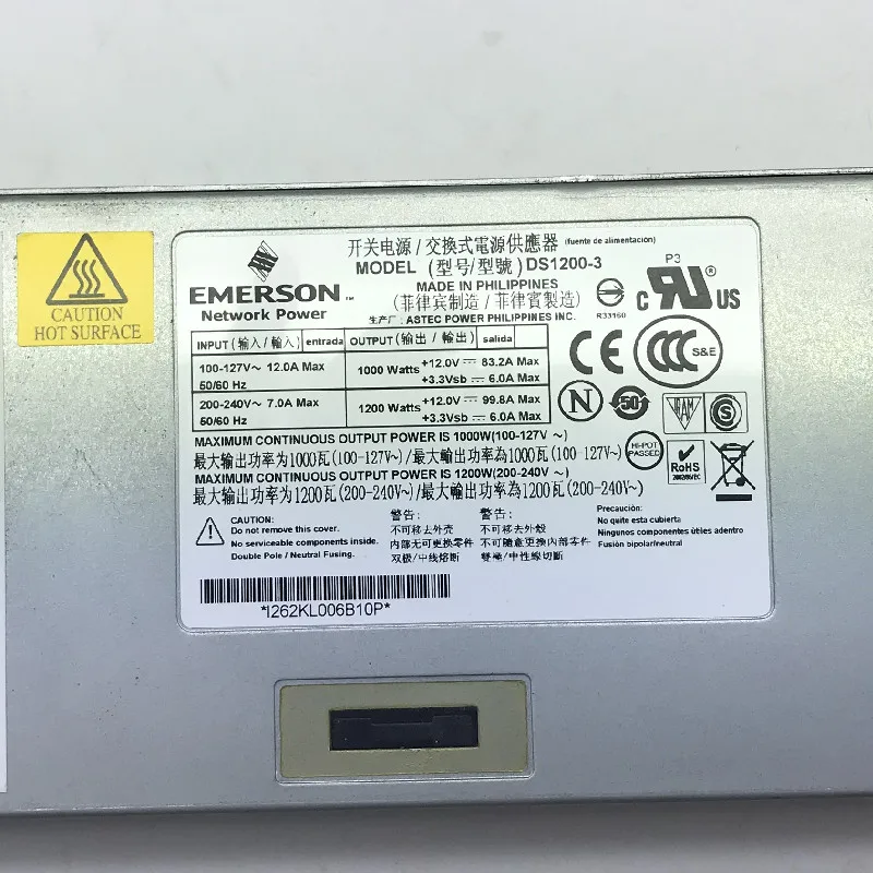 Imagem -03 - Emerson Srx3k-pwr-ac-c para Juniper Ex4500-pwr1-ac-fb Srx3400 Srx3600 Ds12003 Ds1200-3002 Ds1200-3401 1200w