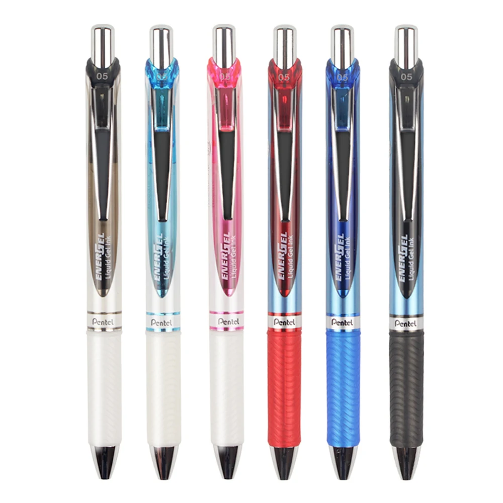 1pcs Pentel ENERGEL Clena BLN75 Gel Pen Press Smooth and Quick-drying Rollerball Pen 0.5mm Student Office Signature