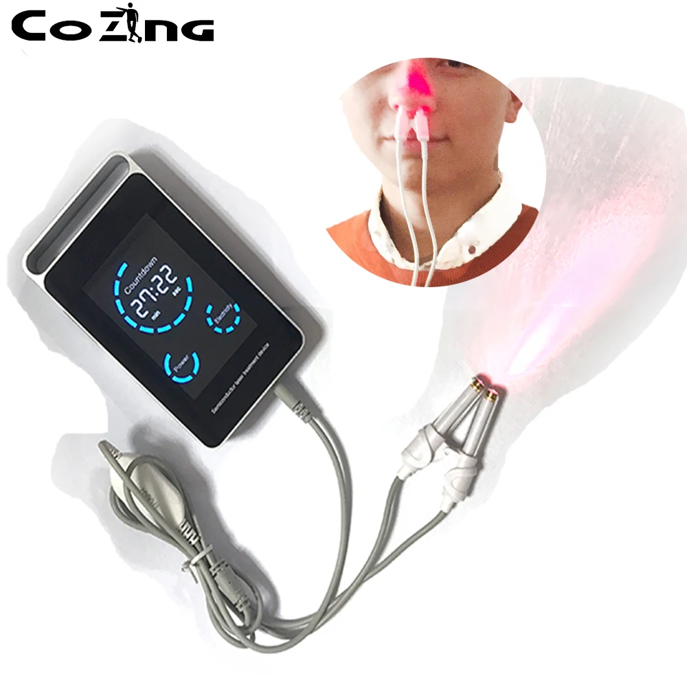 

Laser Treatment for Sinusitis Nasal Congestion, Sneezing, Runny Nose, Rhinitis, Allergy Relief, Anti Snoring Massager Equipment