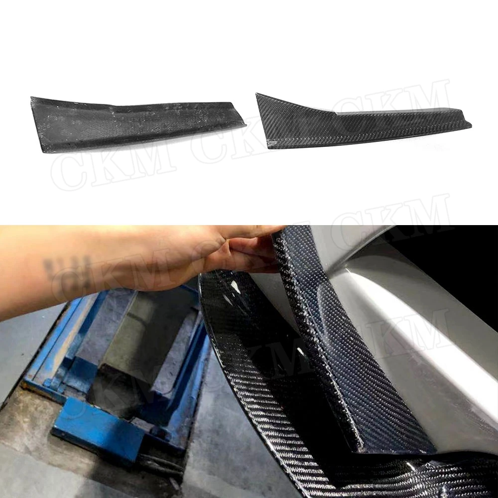 

Carbon Fiber/FRP Front flaps apron for BMW 3 Series E92 E93 M3 2008-2013 2PCS Fiber glass Fins Shark Stickers