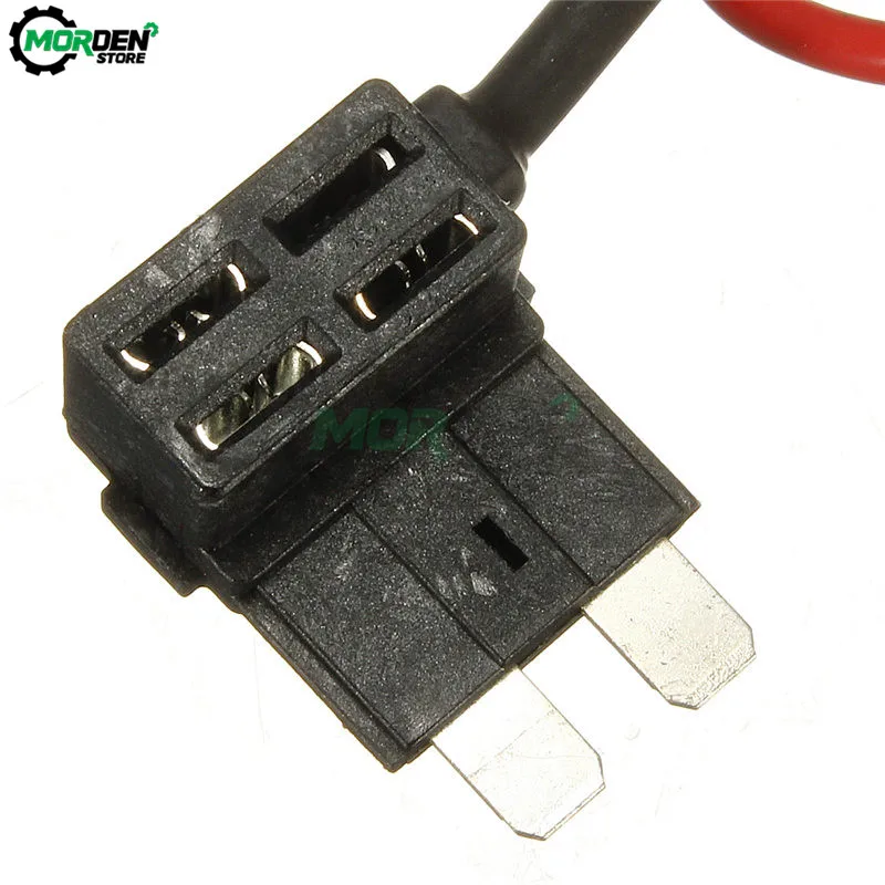 12V Micro/Mini/Standard Car Fuse Holder Add-a-circuit Piggy Back Fuse TAP Adapter with 10A ATM Blade Fuse  wire