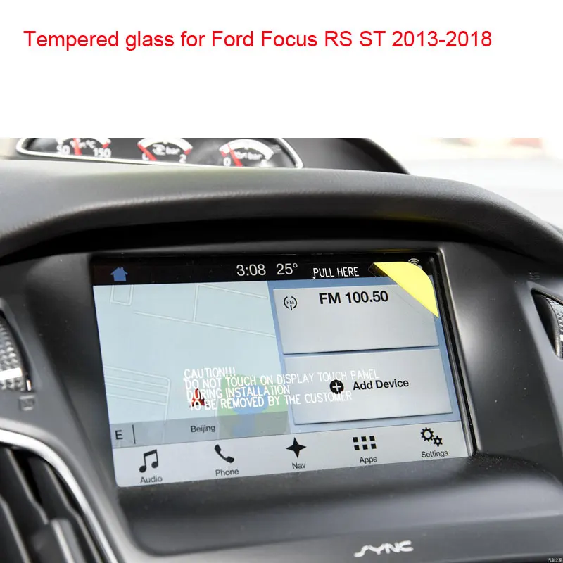 8 Inch CPS Screen Protector tempered glass for Ford Focus RS ST SYNC2 SYNC3 2013-2018