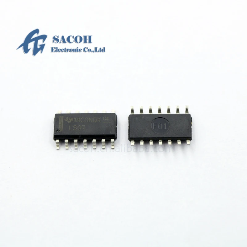 

10PCS/lot New OriginaI SN74LS07DR SN74LS07D SN74LS07 LS07 or SN74LS07NSR or SN74LS07N or SN74LS07DBR SOIC-14 HEX BUFFERS