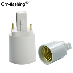 1Pcs Retardant G24 To E27 Lamp Holder Converters Light Bulb Base Socket LED Halogen CFL Lamp Converter G24 Bulb Adapter Screw