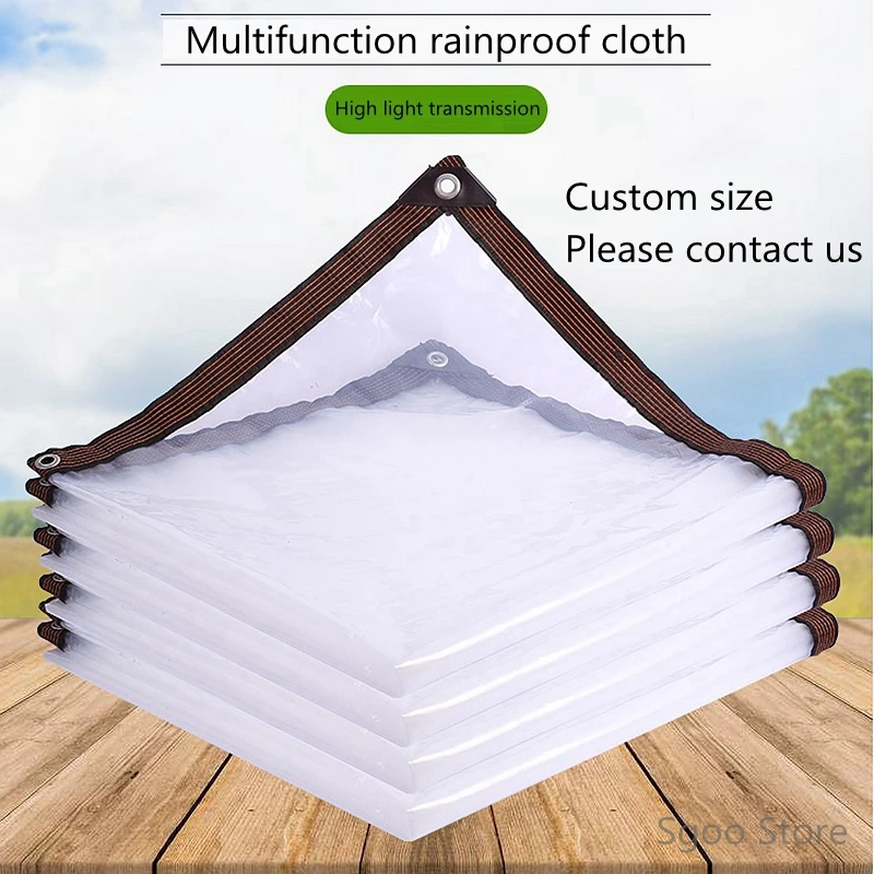 

Transparent Rainproof Cloth PE Film Balcony Garden Tarpaulin Greenhouse Succulent Plant Keep Warm Waterproof Rainproof Cloth