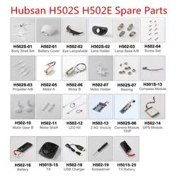 Hubsan H502S H502E RC drone Spare Parts blade motor gear motro seat charger Receiver Protective ring camera Bearing shaft etc