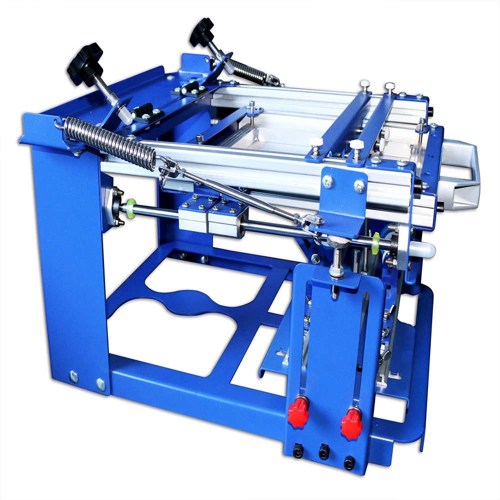 Manual Cylinder Curved Screen Printing Press Machine Pen Cup Mug Bottle Screen Printer Machine Desktop Curved Printing Machine