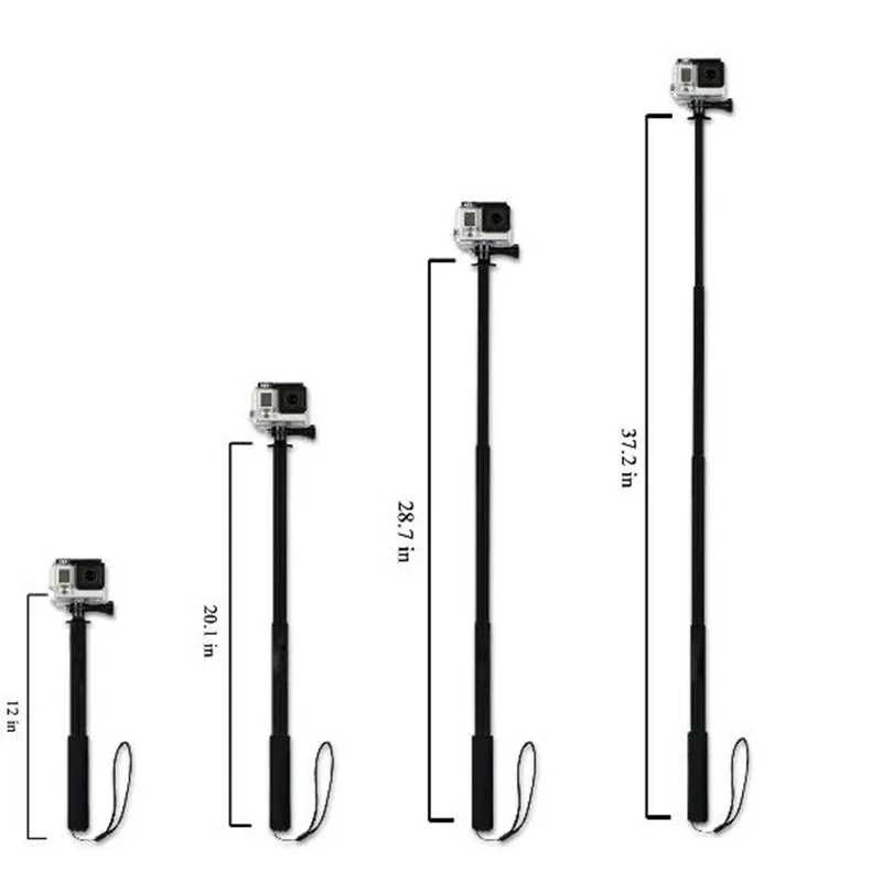 Monopod Selfie Stick สำหรับ GoPro Stick Baton Selfie มือถือกันน้ำ Sticks สำหรับ GoPro HERO 7 6 5 Xiaoyi 4K DJI