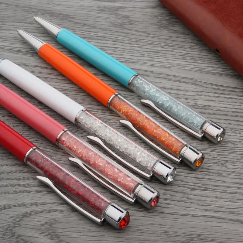 office silver crystal gift STUDENT GRIL pen Metal Ballpoint Pen