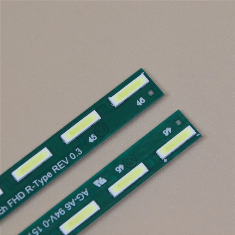 2PCS LED Array Bars 49inch FHD L- R-Type REV 0.3 G1GAN01-0791A -0792A LED Backlight Strips TV'S Matrix Kit LED Lamps Lens Bands