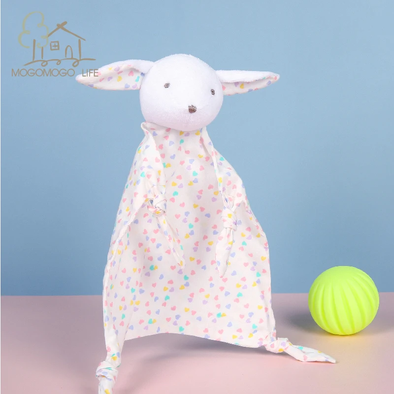 Luxury Newborn Baby Comforter Toys Lovely Cartoon Bunny Appease Dolls Ecofriendly Cotton Summer Caliva Tissue