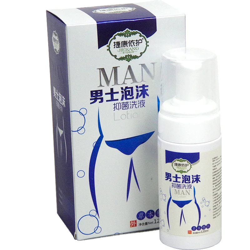 Jiekang Yihu Men's Foam Herbal Essence Cleans Private Parts Sterilization and Antibacterial Lotion