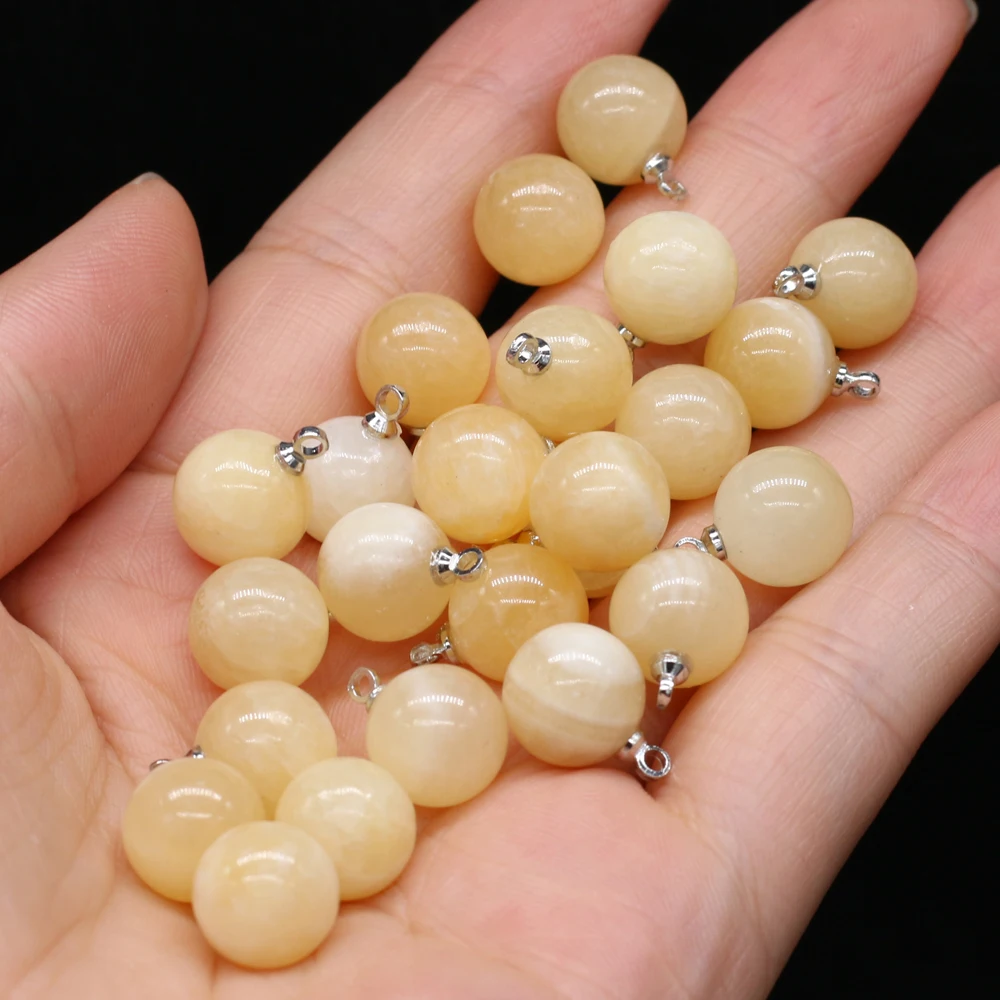 5pcs Natural Stone Agates Crystal Quartzs Damation Jaspers / Amethysts Pendant for Necklace Earring or Jewelry Making Size 10mm