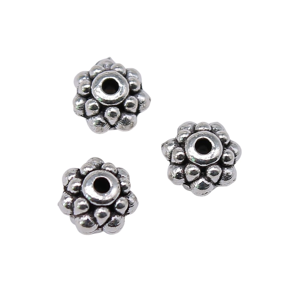 

Wholesale 300pcs/bag 6x6x4mm DIY Spacers Beads Charm For Jewelry Making Small Hole Spacers Beads Charm Spacers Beads