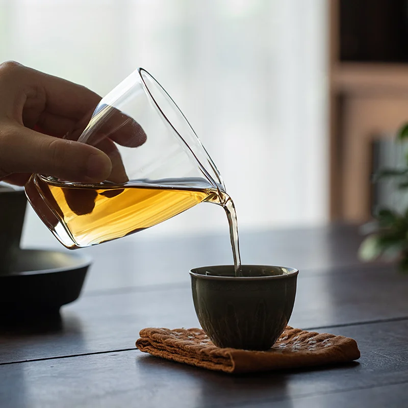 3 Style Creative High Borosilicate Heat-resistant Glass Tea Pitcher Japanese Tea Maker Chahai Household Kung Fu Tea Justice Cup