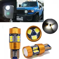 2X High Power White 6000K LED Side Mirror Light For 2007 2008 2009 2010 2011 2012 2013 2014 Toyota FJ Cruiser Bulb
