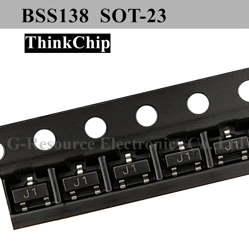 (100pcs) BSS138 Transistor J1 SOT-23 Transistor di effetto di campo di SMD (marcatura J1) triodo di MOS-FET di canale di N