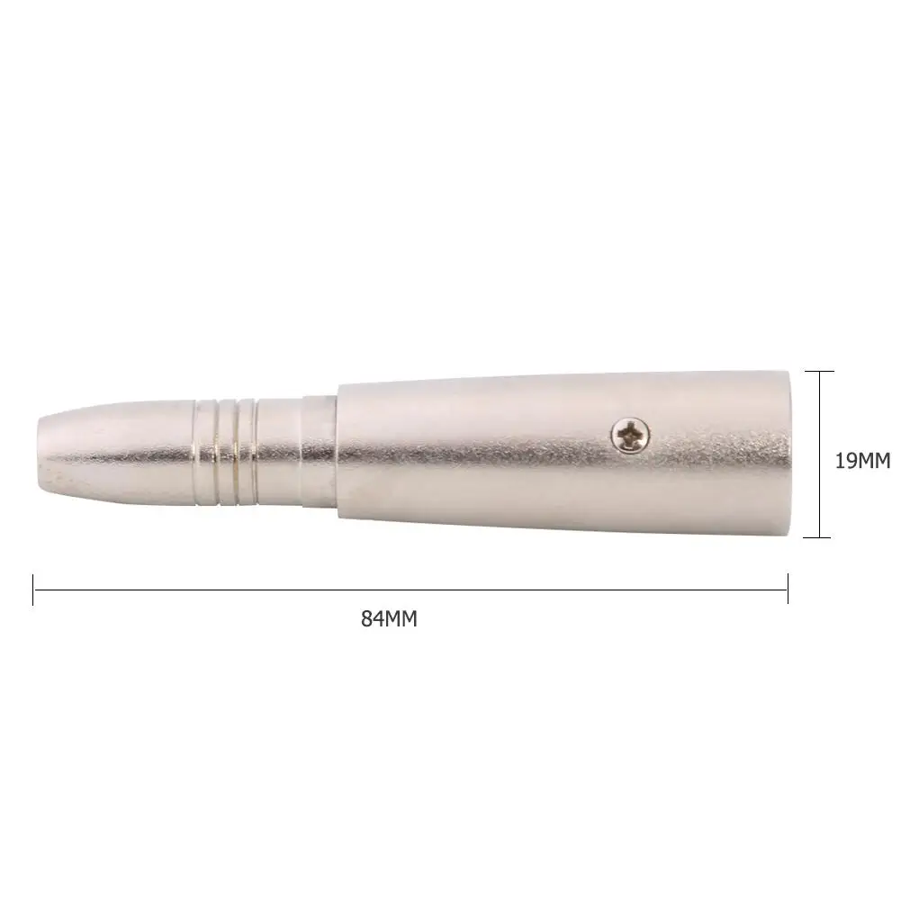 2 szt. Adapter do mikrofonu XLR 3Pin męski na 6.35mm żeńskie gniazdo Stereo Jack dźwięk Mono Adapter głośnik gitara złącze końcówki wtyczki