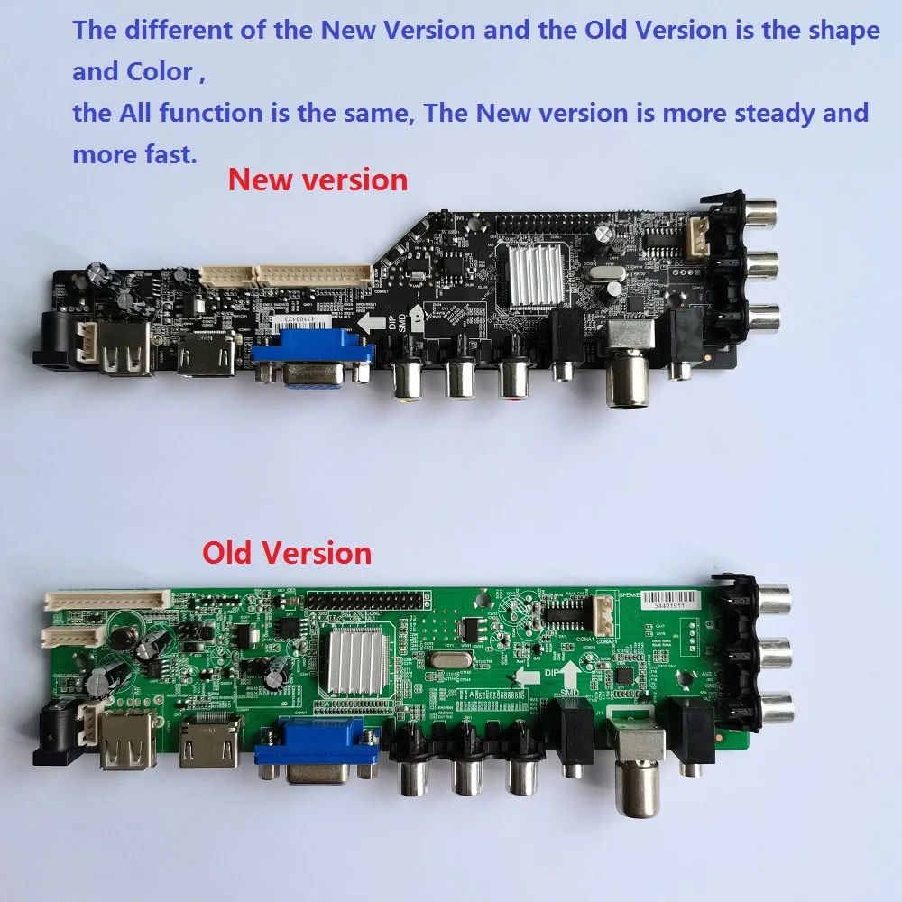 Imagem -03 - Placa de Controlador para Painel Digital Compatível com Hdmi 1280x800 Dvb-t Exibição Led Usb Vga av tv