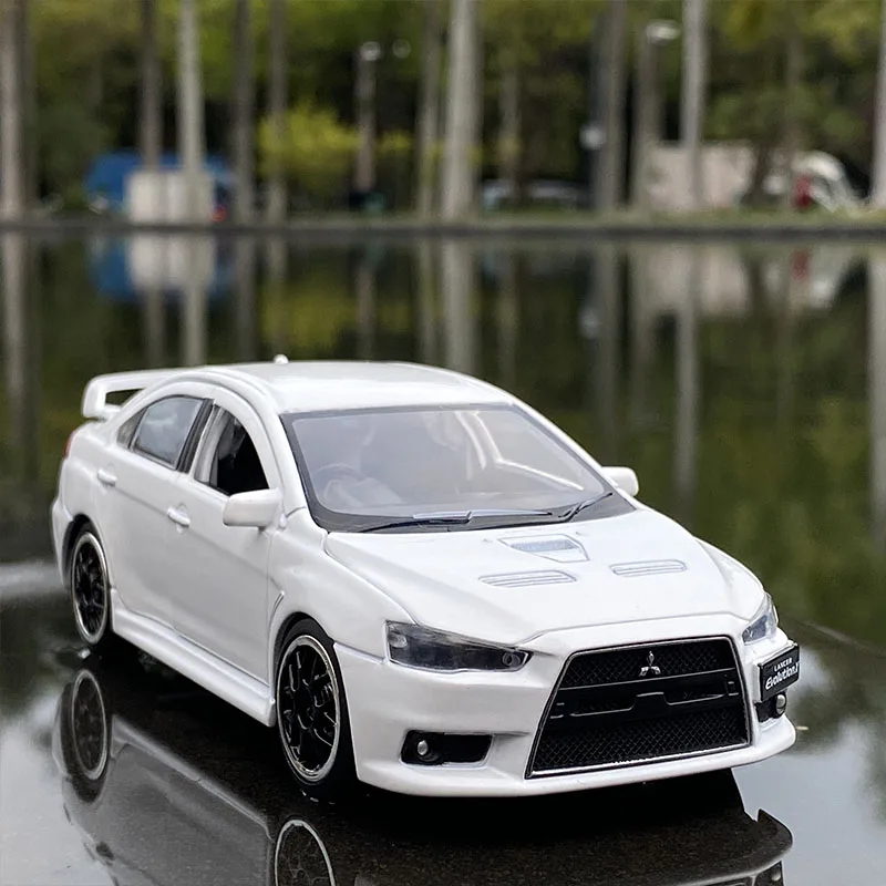 1:32 JDM Mitsubishis Lancer Evo X Alloy Simulation Car For Children Collection Diecast Model Car Sound and light Kids Gifts