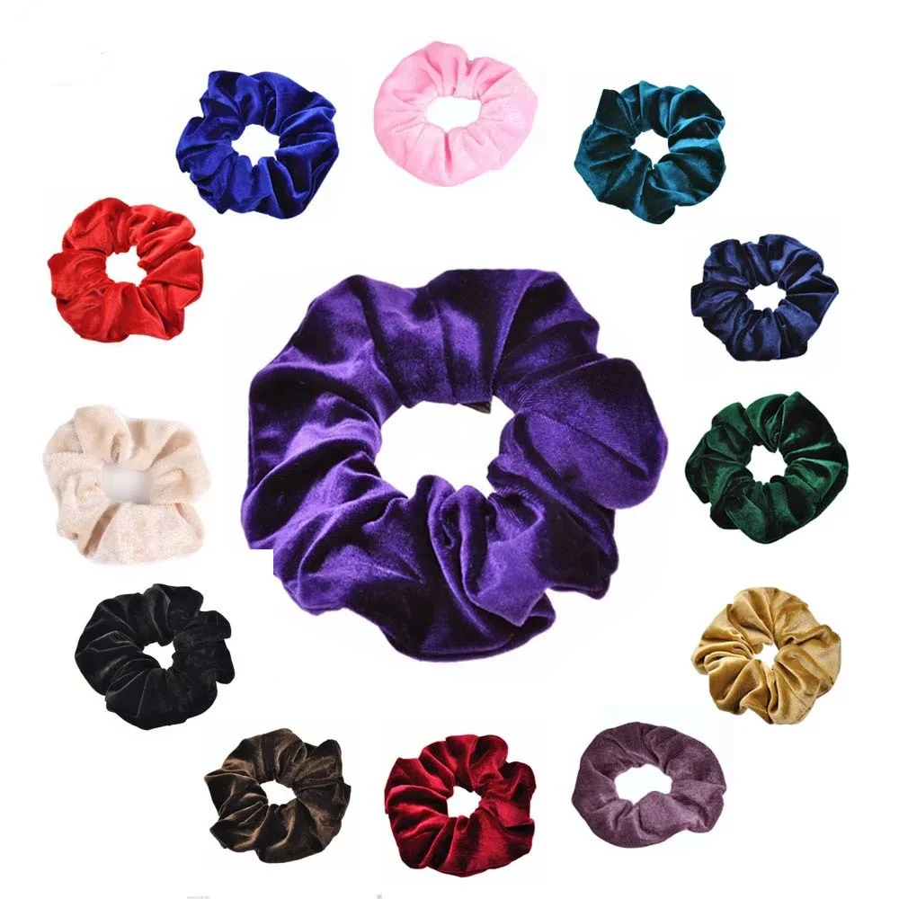 Velvet Scrunchies Hair Ties Accessories Elastic Hair Bands  Hair Accessories For Girls