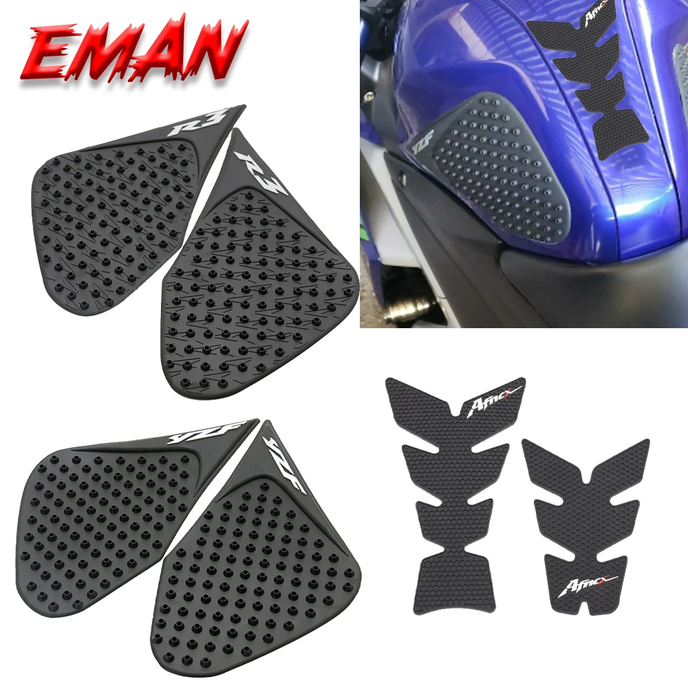 YZF-R3 R25 Motorcycle Tank Pad Sticker For YZFR3 YZFR25 2014-18 Protector Anti Slip Gas Knee Grip Traction Side 3M Decal