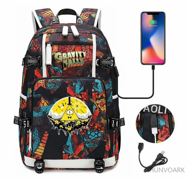 Gravity Falls Backpack Waterproof Teenagers SchoolBag Large Capacity Travel Bagpack Casual Bookbag For Teenages Laptop Mochilas