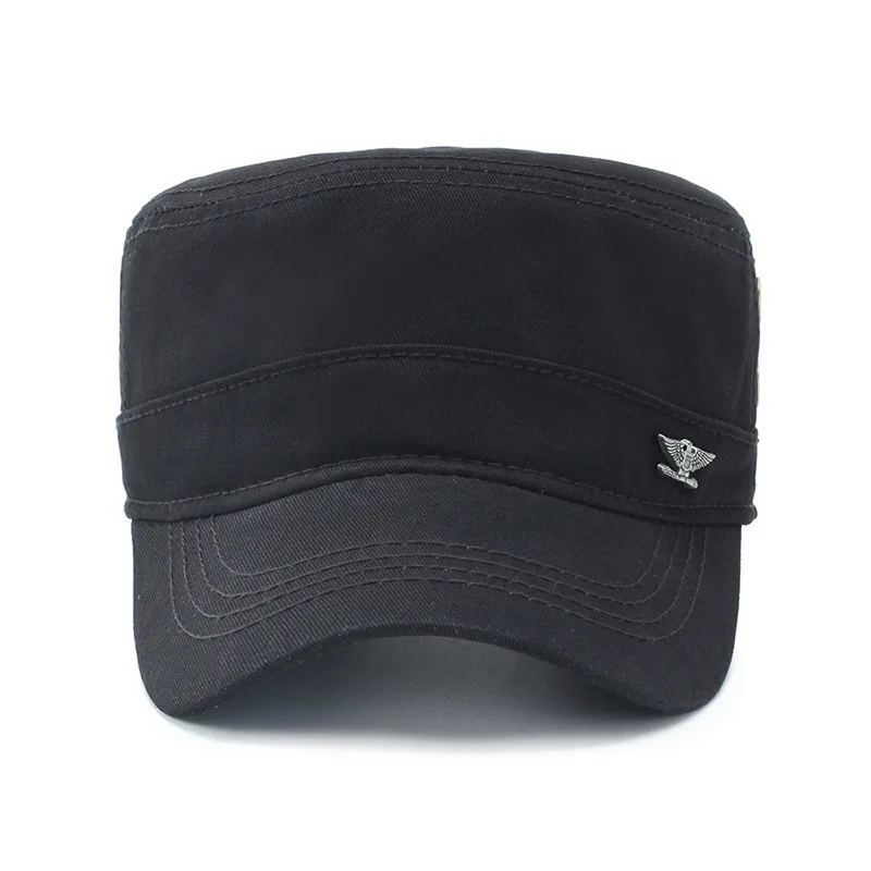 Fashion hip hop Mens baseball cap Military Caps Spring Autumn Tactical hat Men\'s Flat Top Cotton Army cap sports leisure hats