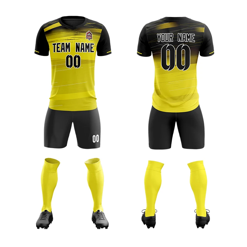 

Personal Custom Soccer Jersey Set Design Printing Your Own Team Name Number Add Logo Football Match Training Suit Men/Lady/Youth