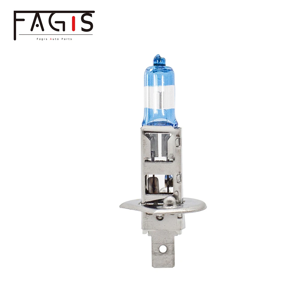 Fagis-Ampoules H1 H7 12V 55W Blanches Super Brillantes, Feux de Sauna de Voiture à Haute Puissance, Feux de Croisement et de Route, Ampoule Halogène existent, 2 Pièces